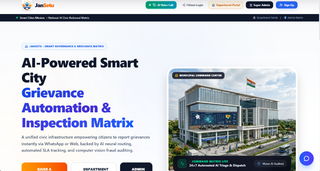 JanSetu - Smart City Complaint Automation System
