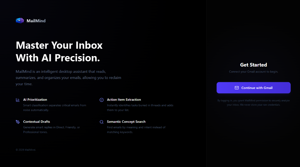 MailMind - AI Email Intelligence App